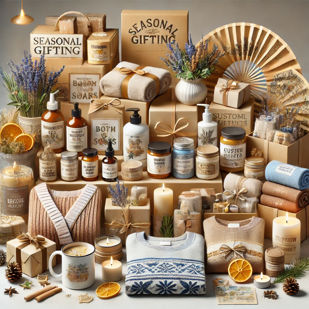 Small-batch body care assortment displayed on a styled surface