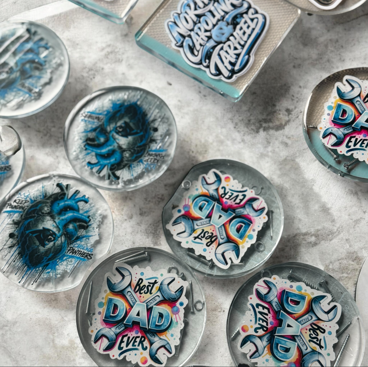 Custom Resin Coaster Set alternate 9