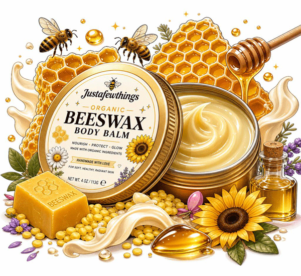 Organic beeswax body balm