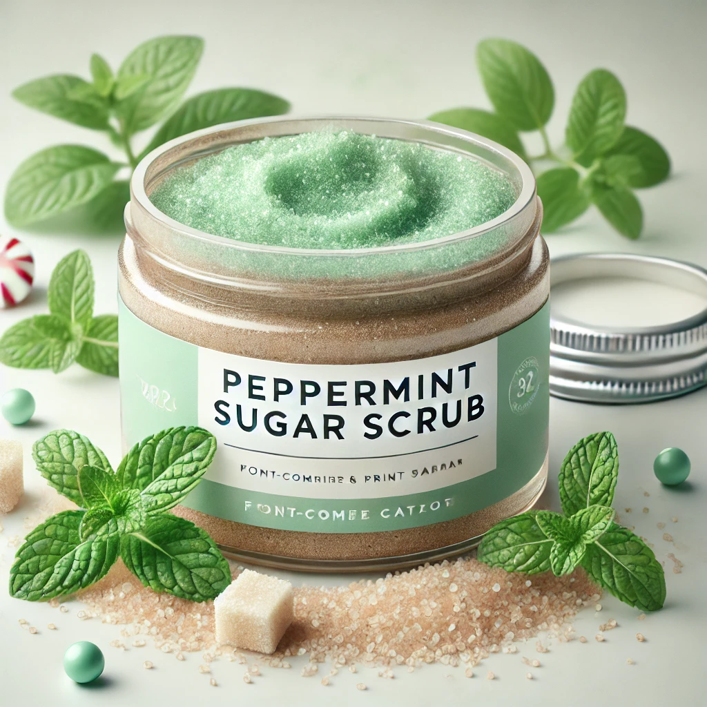 Peppermint sugar scrub